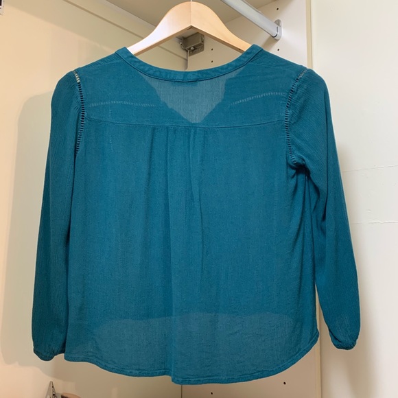 Dark teal blouse - Picture 2 of 2
